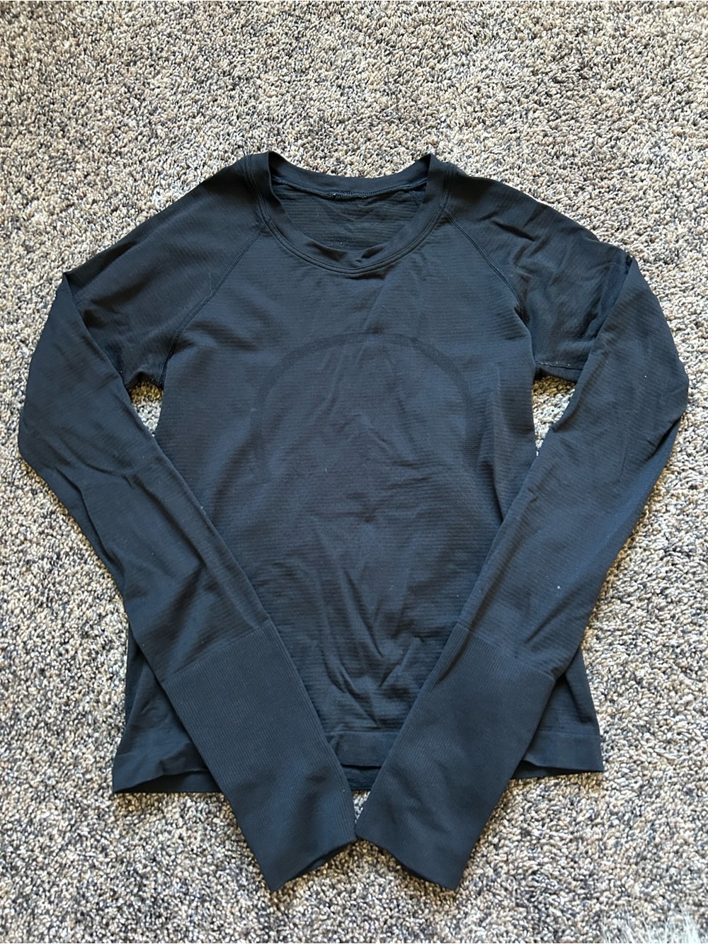 lululemon athletica Black Long-Sleeve Crewneck Top